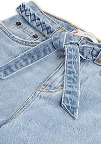 Girls 4-6x Extra Large Culotte Stretch Denim Jeans