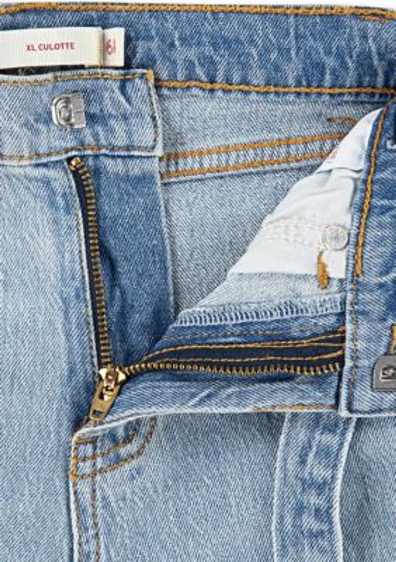 Girls 4-6x Extra Large Culotte Stretch Denim Jeans