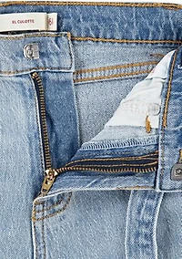 Girls 4-6x Extra Large Culotte Stretch Denim Jeans