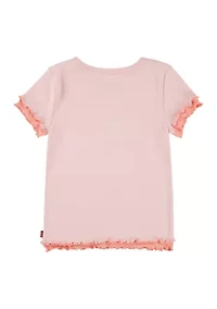 Girls 4-6x Floral Embroidery Top