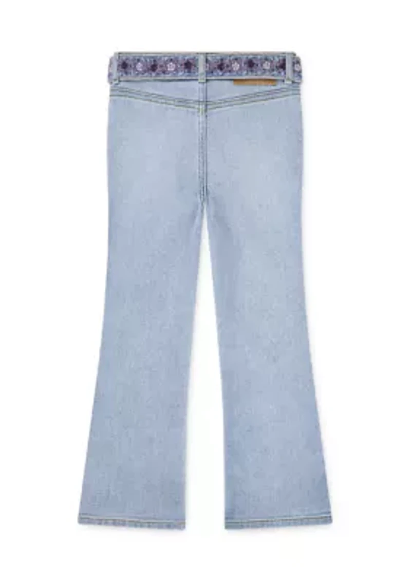 Girls 4-6x Embroidered Flare Jeans