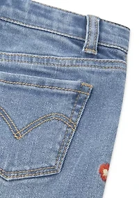 Girls 4-6x Collared Top and Wide Leg Pants Set