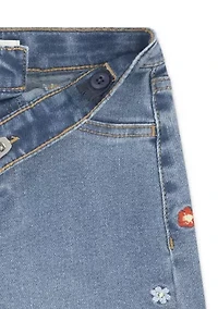 Girls 4-6x Collared Top and Wide Leg Pants Set