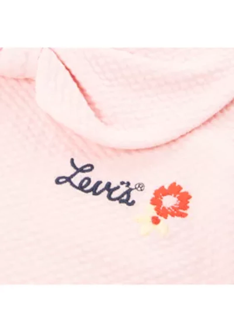 Girls 4-6x Collared Top and Wide Leg Pants Set