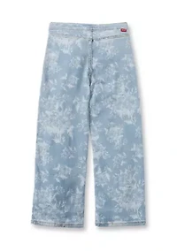 Girls 4-6x Pull-On Wide Leg Printed Pants