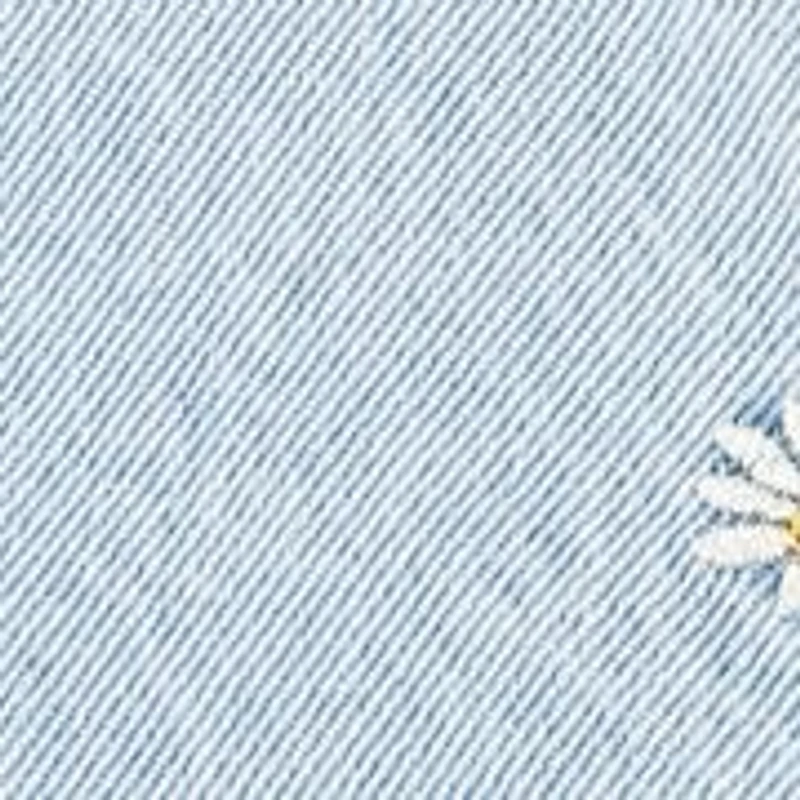 Girls 4-6x Daisy Denim A-Line Shorts