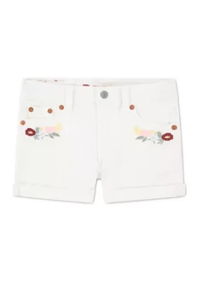 Girls 4-6x Embroidered Shorts