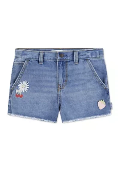 Girls 4-6x Applique Girlfriend Shorts