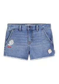 Girls 4-6x Applique Girlfriend Shorts