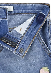 Girls 4-6x Applique Girlfriend Shorts