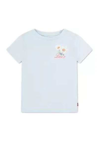 Girls 4-6x Floral Stamped T-Shirt