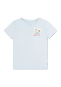 Girls 4-6x Floral Stamped T-Shirt
