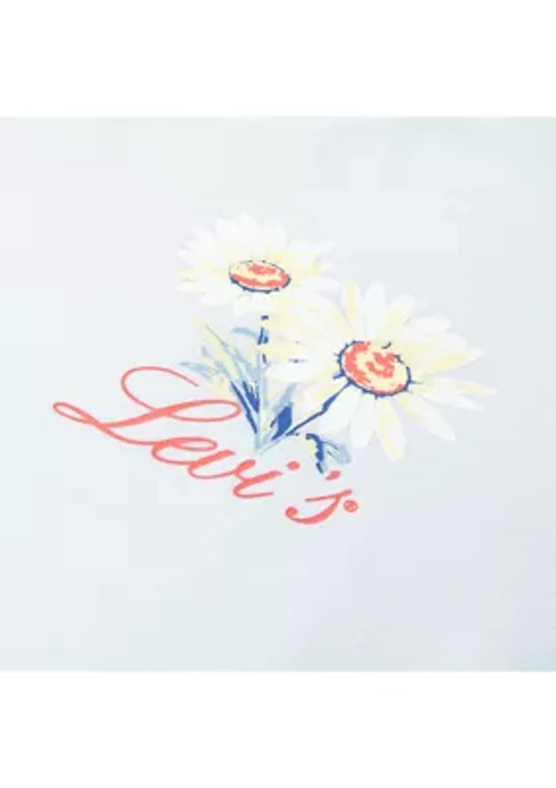 Girls 4-6x Floral Stamped T-Shirt