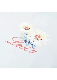 Girls 4-6x Floral Stamped T-Shirt