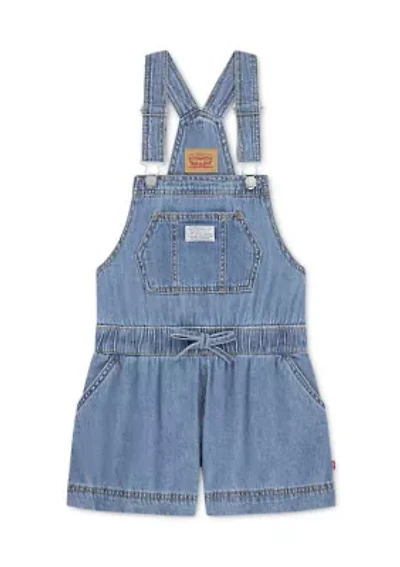 Girls 4-6x Shortall with Tie at Waist