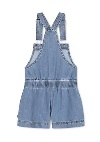 Girls 4-6x Shortall with Tie at Waist