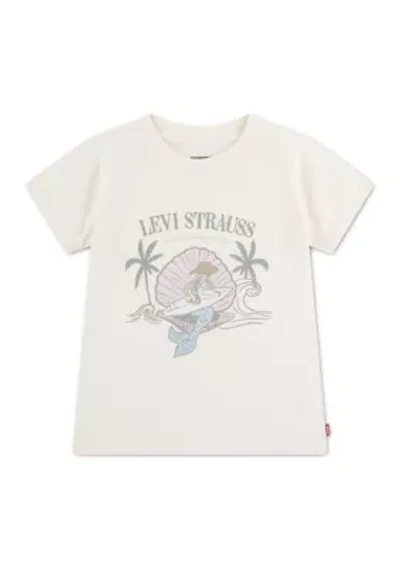 Girls 7-16 Mermaid Short Sleeve Shirt