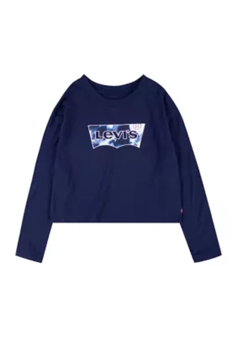 Girls 7-16 Long Sleeve Heart Graphic T-Shirt