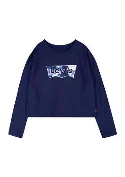 Girls 7-16 Long Sleeve Heart Graphic T-Shirt