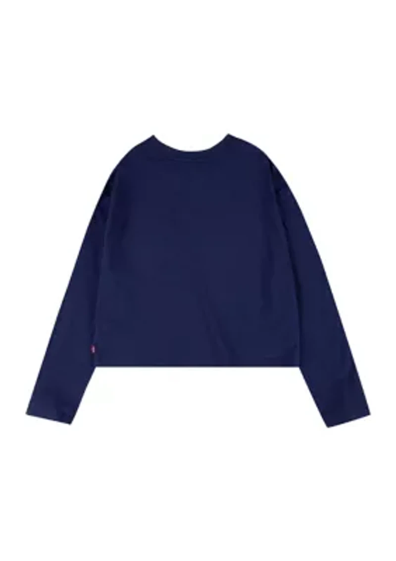 Girls 7-16 Long Sleeve Heart Graphic T-Shirt