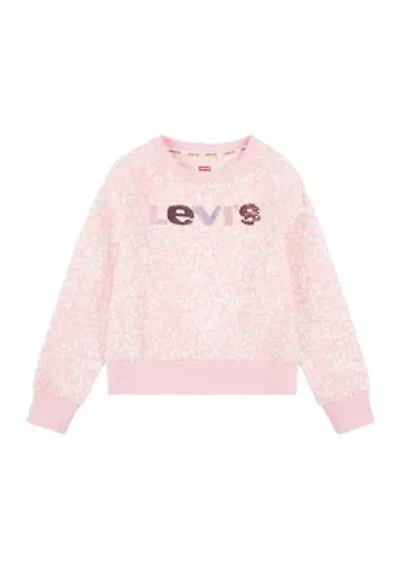 Boys 8-20 Cinched Leopard Printed Graphic Sweatshirt