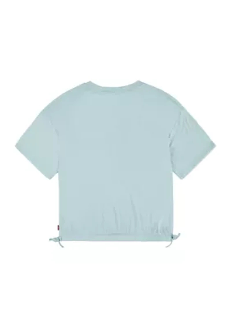 Girls 7-16 Side Cinched Logo Graphic T-Shirt