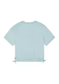 Girls 7-16 Side Cinched Logo Graphic T-Shirt