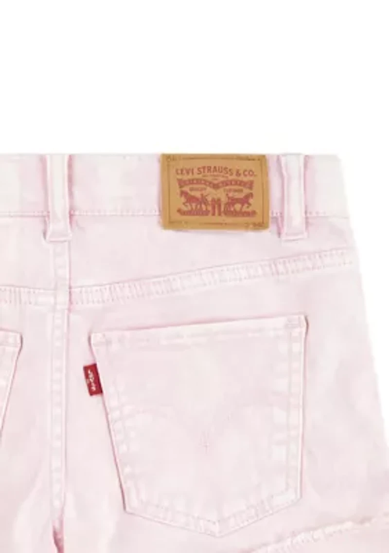 Girls 7-16 Angled Frayed Cuff Shorts