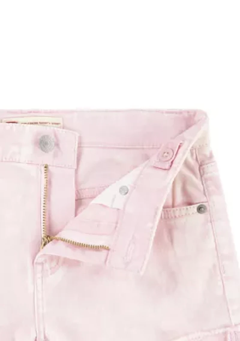 Girls 7-16 Angled Frayed Cuff Shorts