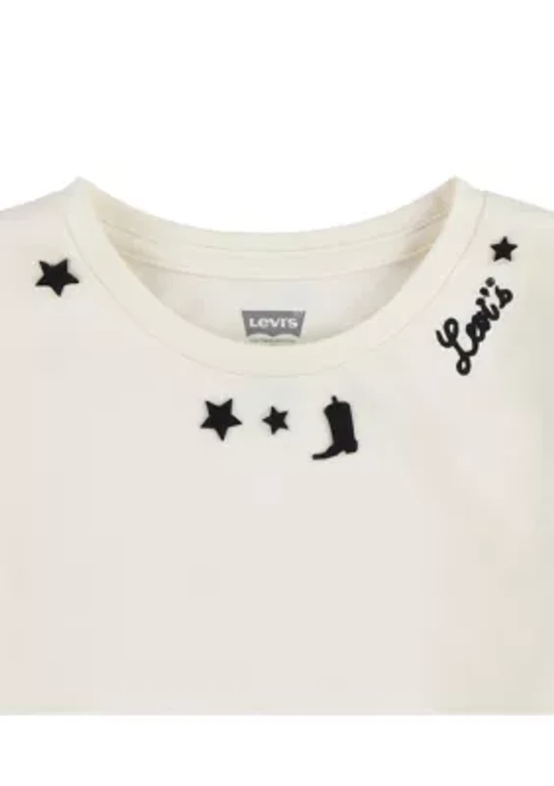 Girls 7-16 Stars Embroidered T-Shirt