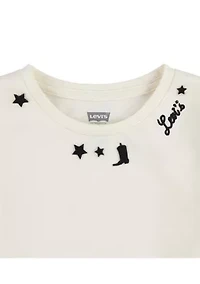 Girls 7-16 Stars Embroidered T-Shirt
