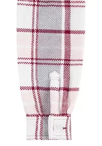 Girls 7-16 Oversized Plaid Printed Shirt