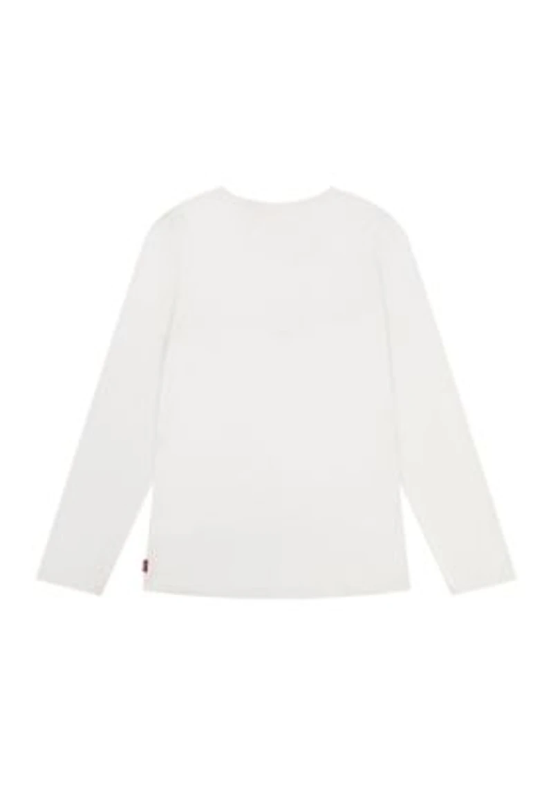 Girls 7-16 Patchwork Batwing Graphic T-Shirt with scrunchie