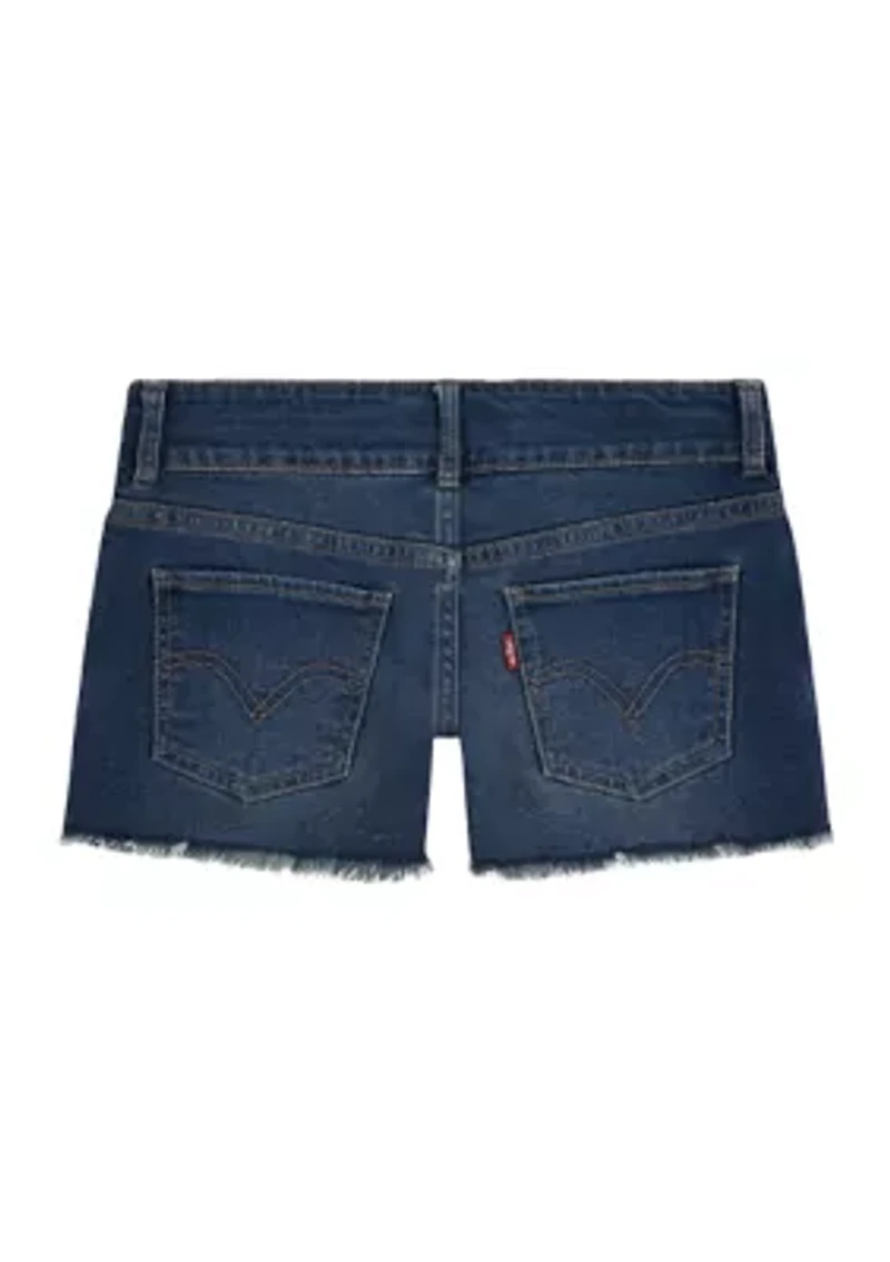 Girls 7-16 Double Shank Denim Shorts