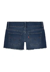 Girls 7-16 Double Shank Denim Shorts