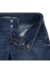 Girls 7-16 Double Shank Denim Shorts