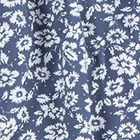 Girls 7-16 Smocked Printed Dress