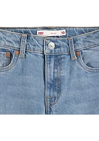 Girls 7-16 Baggy Cargo Denim Jeans