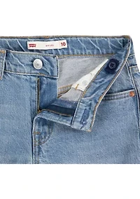 Girls 7-16 Baggy Cargo Denim Jeans