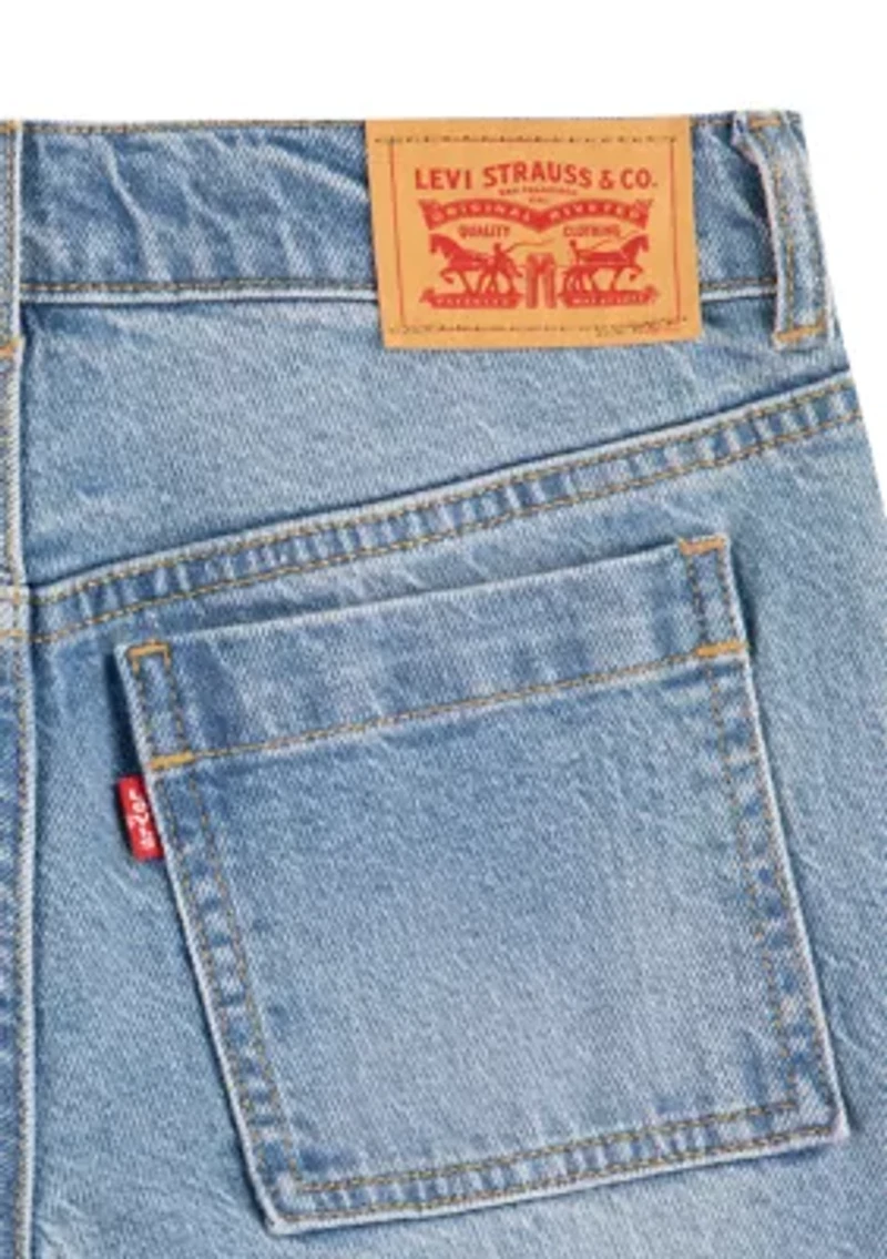 Girls 7-16 Baggy Cargo Denim Jeans