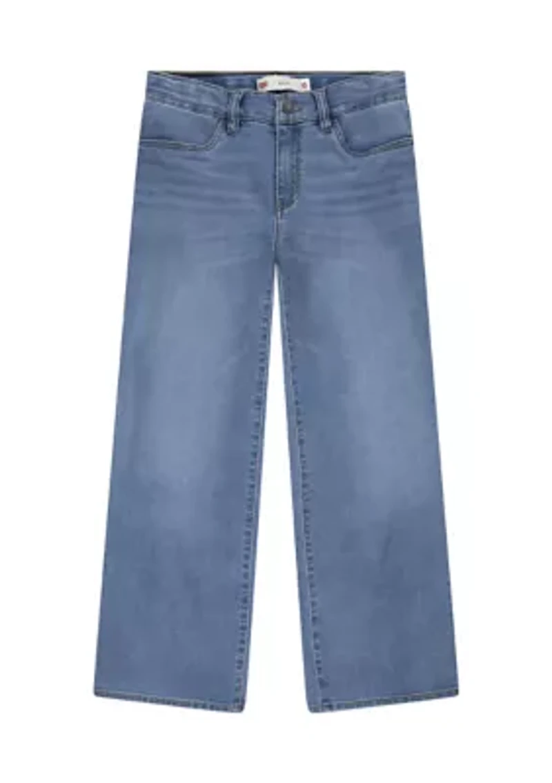 Girls 7-16 Wide Leg Denim Jeans