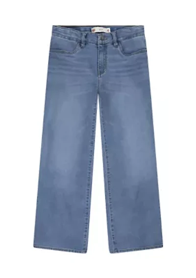 Girls 7-16 Wide Leg Denim Jeans