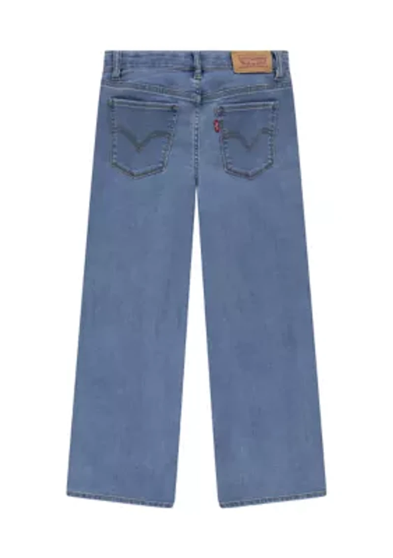 Girls 7-16 Wide Leg Denim Jeans