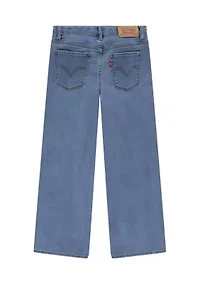 Girls 7-16 Wide Leg Denim Jeans