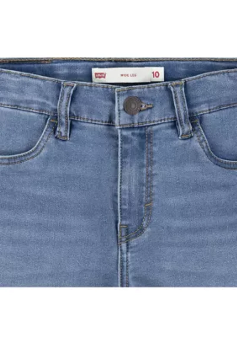 Girls 7-16 Wide Leg Denim Jeans