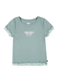 Girls 7-16 Double Layer Knit Top