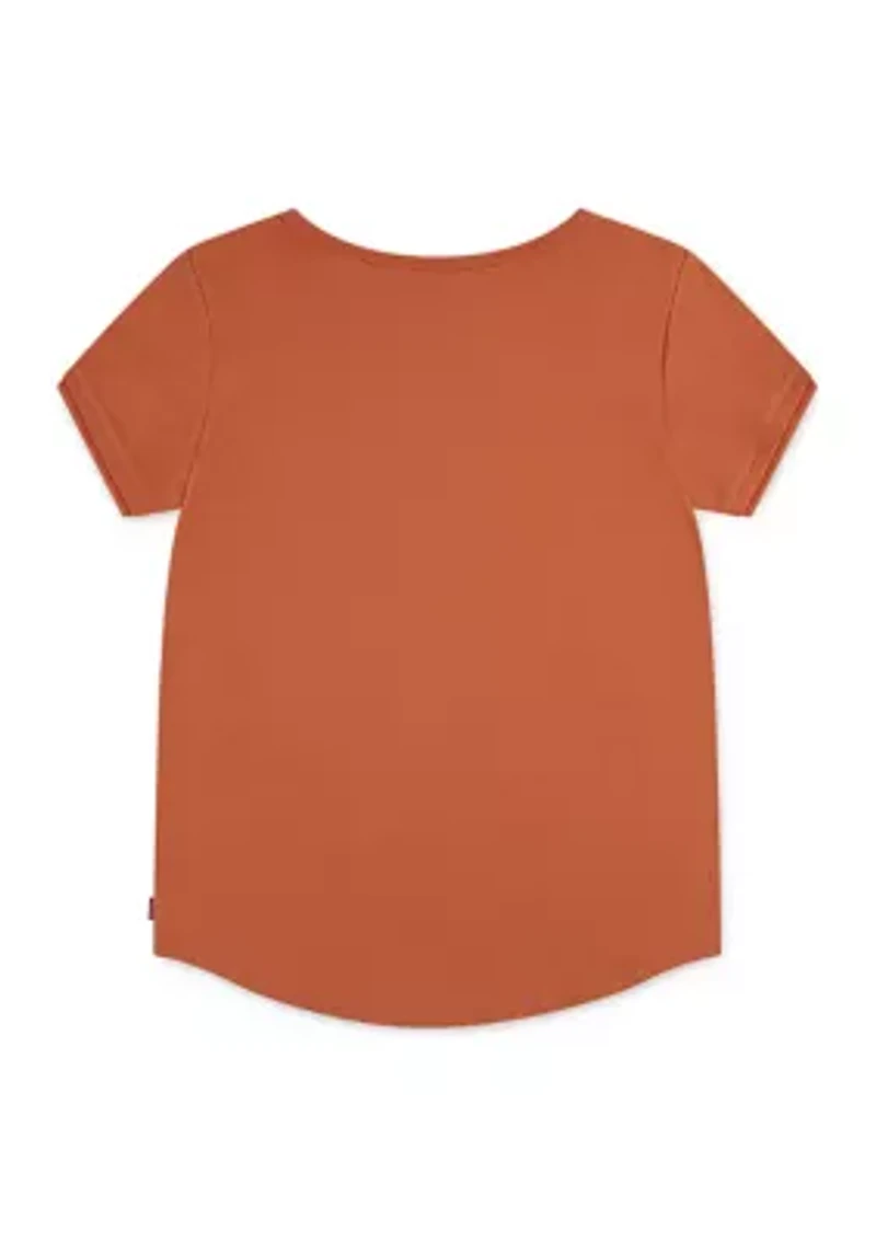 Girls 7-16 Double Cuff Graphic T-Shirt