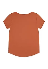 Girls 7-16 Double Cuff Graphic T-Shirt