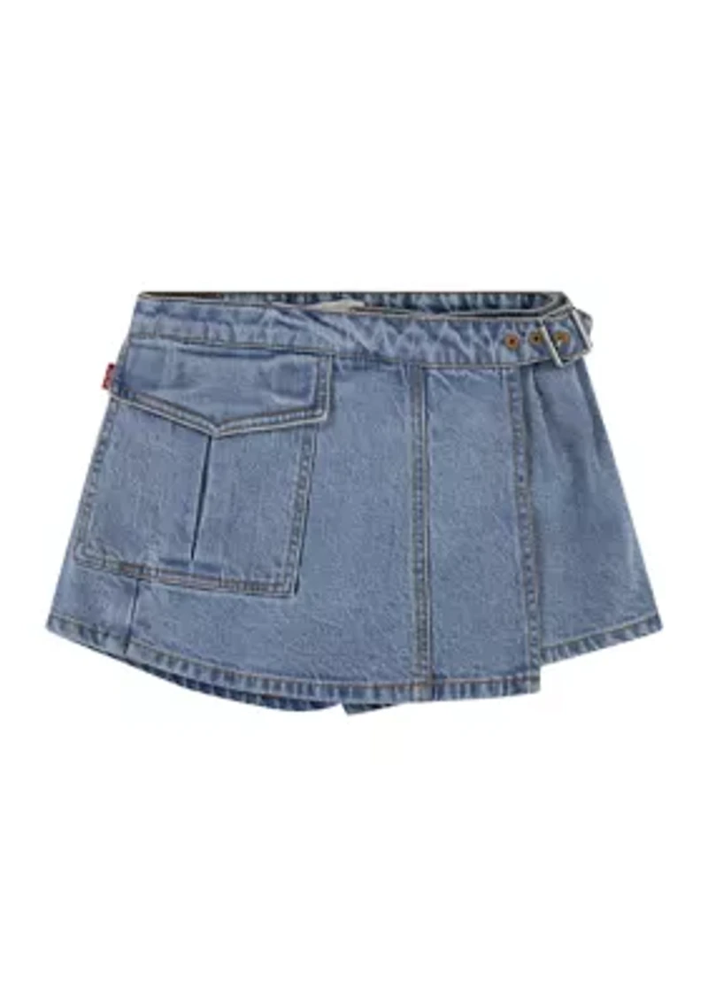 Girls 7-16 High Rise Cargo Skort