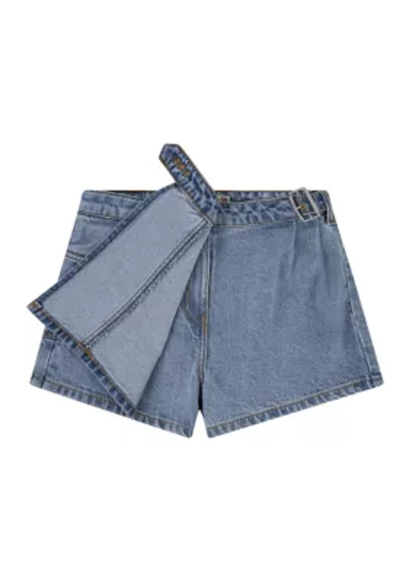 Girls 7-16 High Rise Cargo Skort